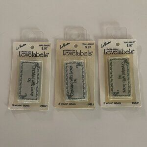 Love Labels Iron On Created With Love Handmade Label Le Bouton 3 Sets of 3